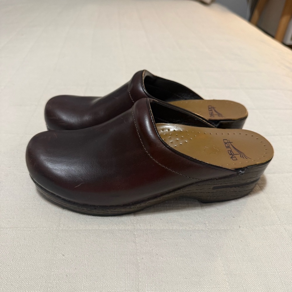 Dansko Sonja Brown Slip-On Clogs